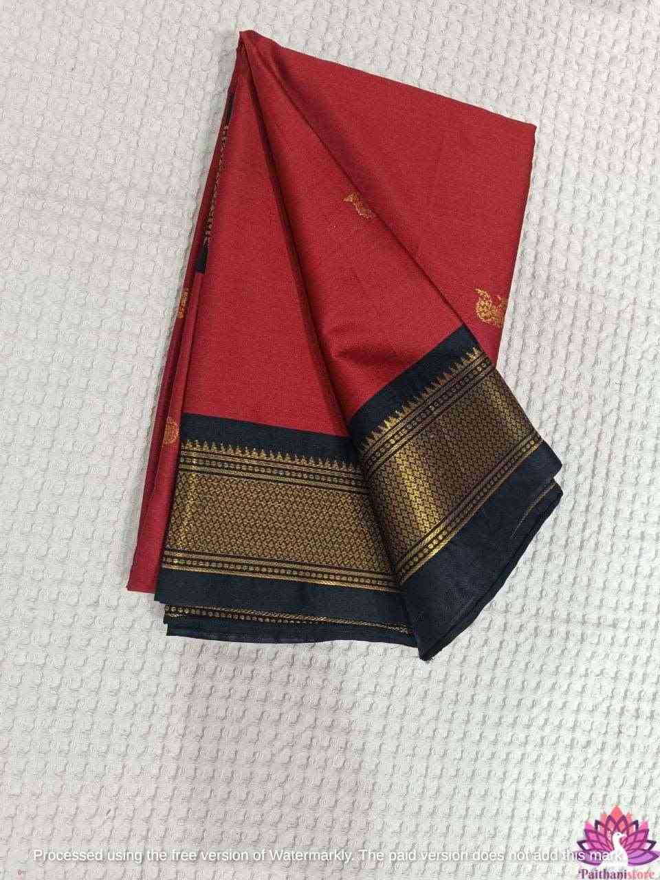 Red Sico Silk Paithani Saree - Perfect for Special Occasions