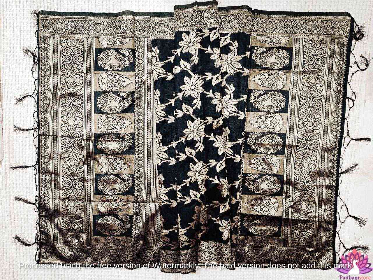 Black Dupatta Online - Paithanistore