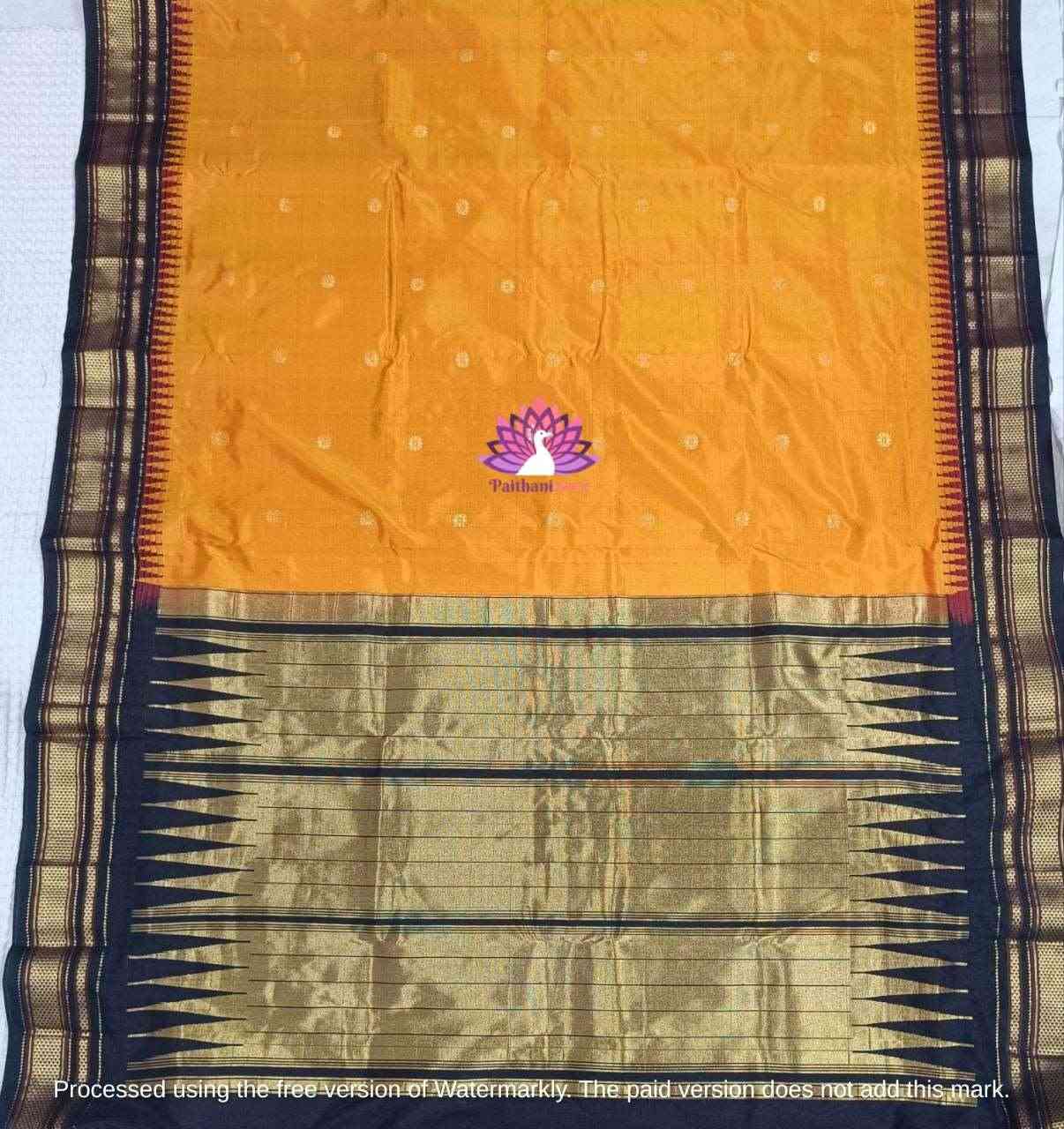 Pure Silk Irkal Paithani Saree - Paithanistore