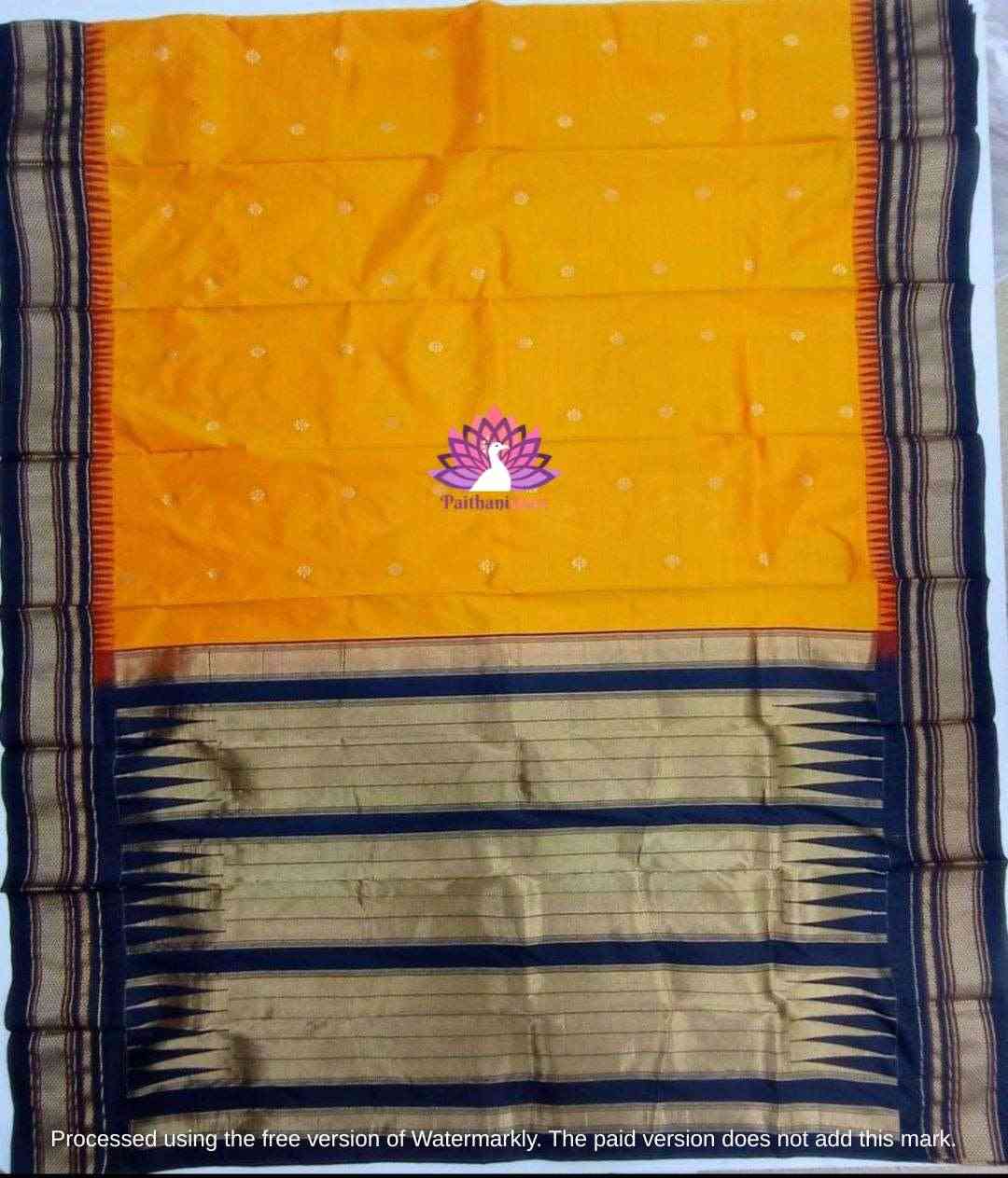 Pure Silk Irkal Paithani Saree - Paithanistore