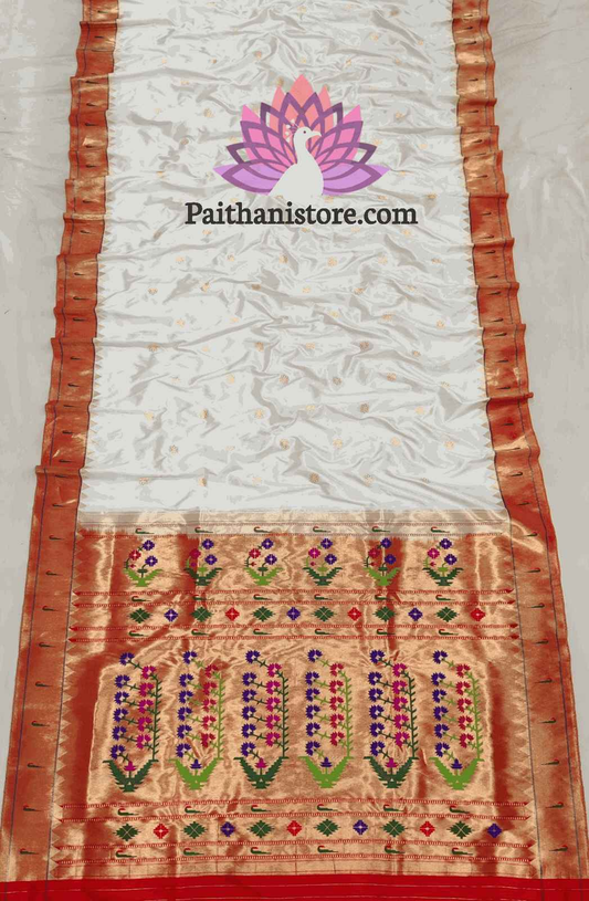 Bridal Paithani Saree with Muniya Work