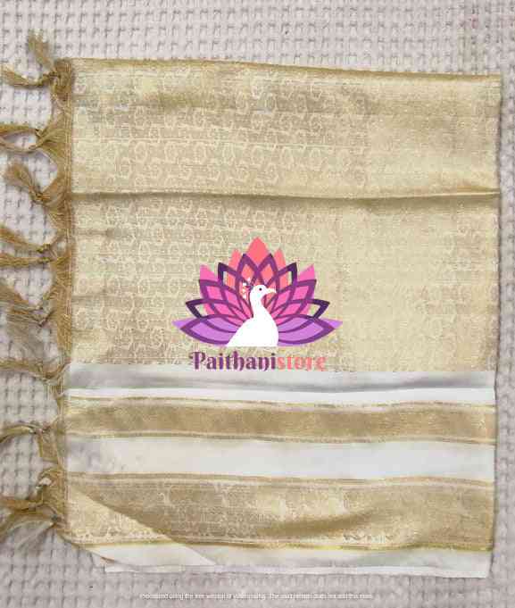Designer White Shela For Wedding - Paithanistore