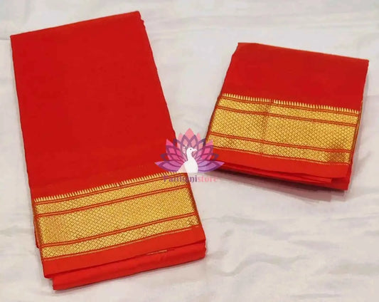 Pure Silk Kad Pancha with Small Border