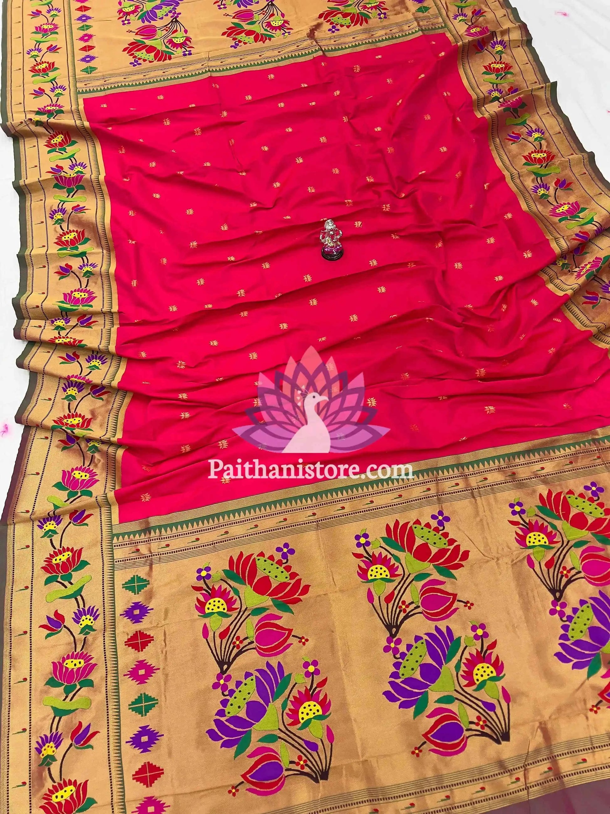 Premium Lotus Designer Paithani Dupatta (2.5 Mts)