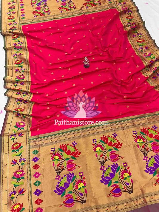 Premium Lotus Designer Paithani Dupatta (2.5 Mts)