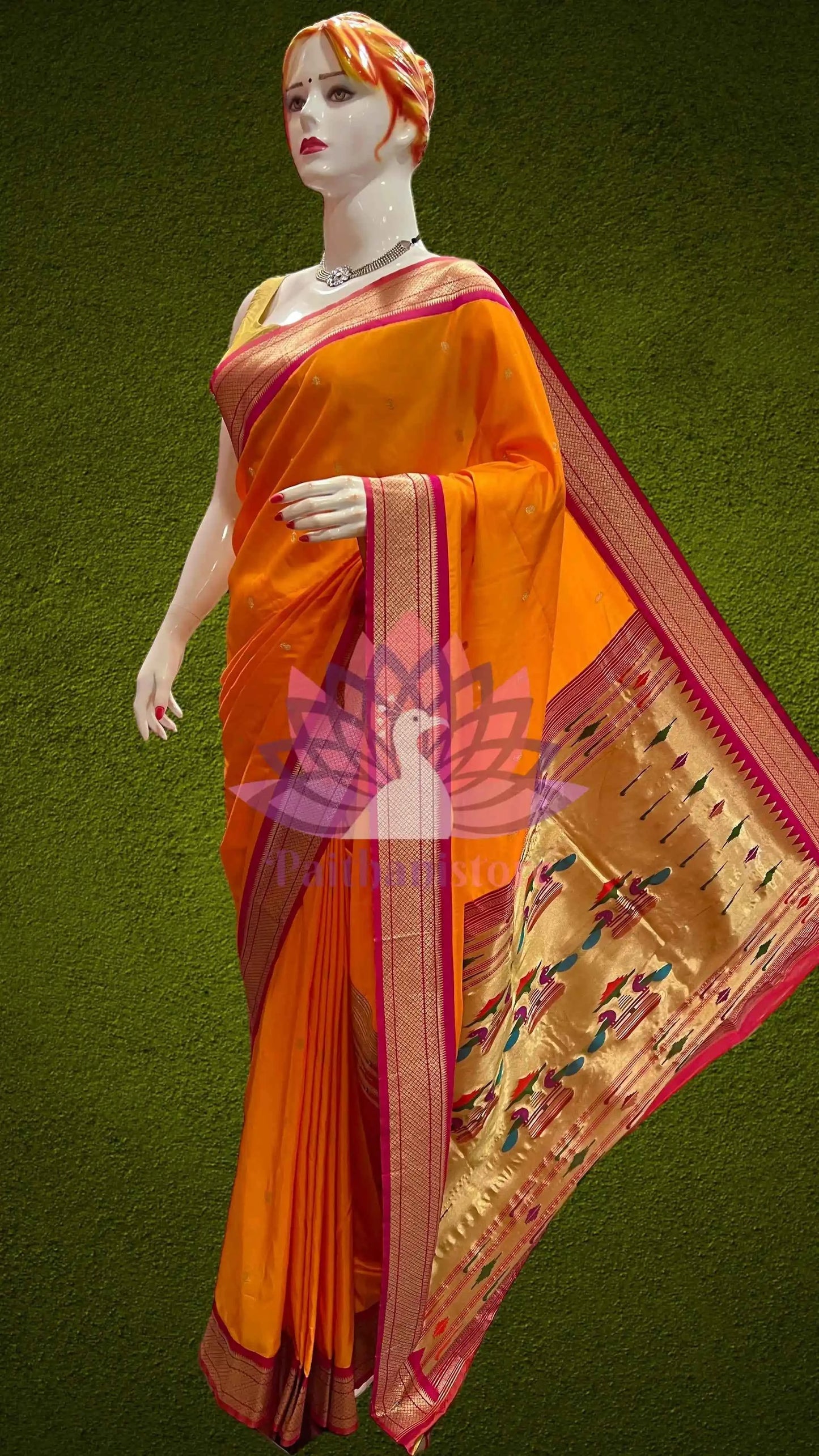 Semi Silk Yeola Paithani Saree