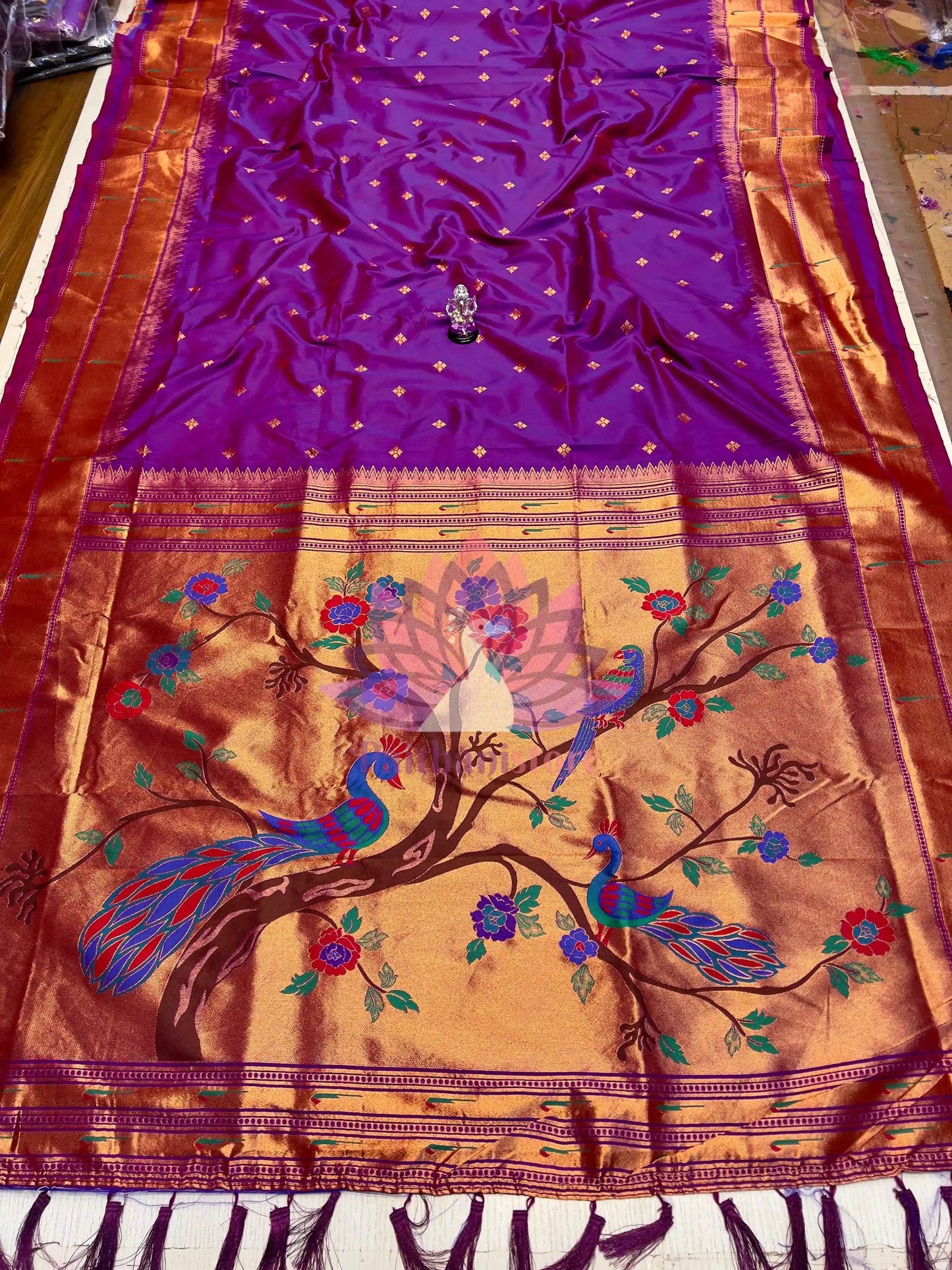 Double Muniya Paithani Silk Saree