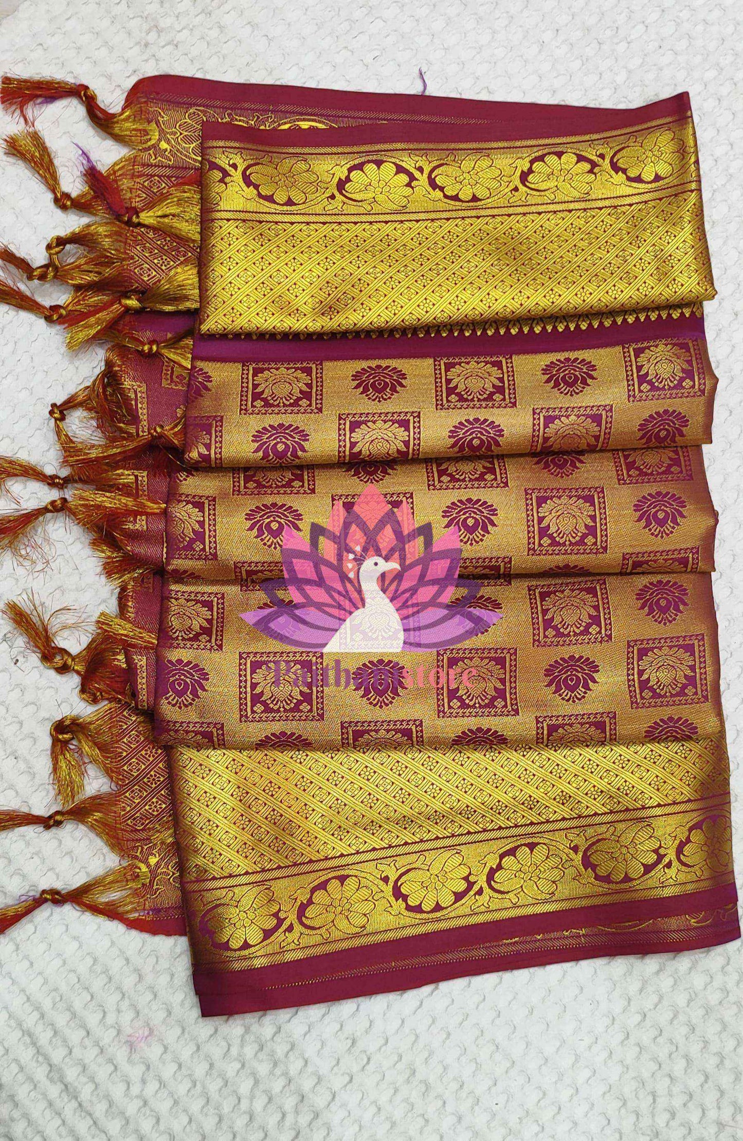 Reddish brown shela for bride