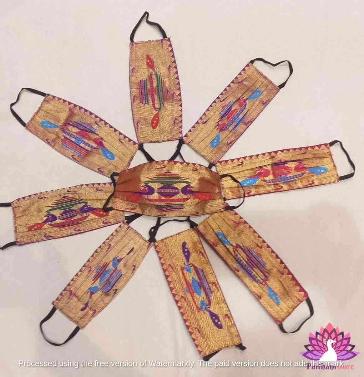 Paithani Mask For Wedding - Paithanistore