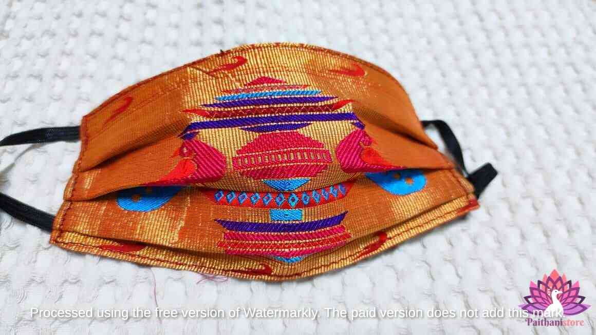 Paithani Mask For Wedding - Paithanistore