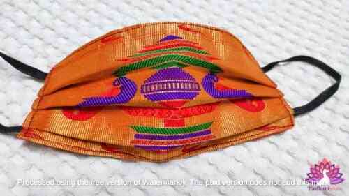 Paithani Mask For Wedding - Paithanistore