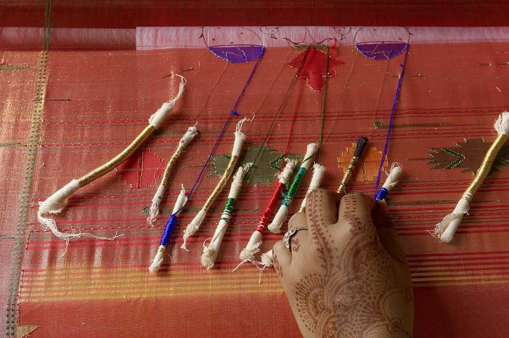 Paithani Saree Weaving Image