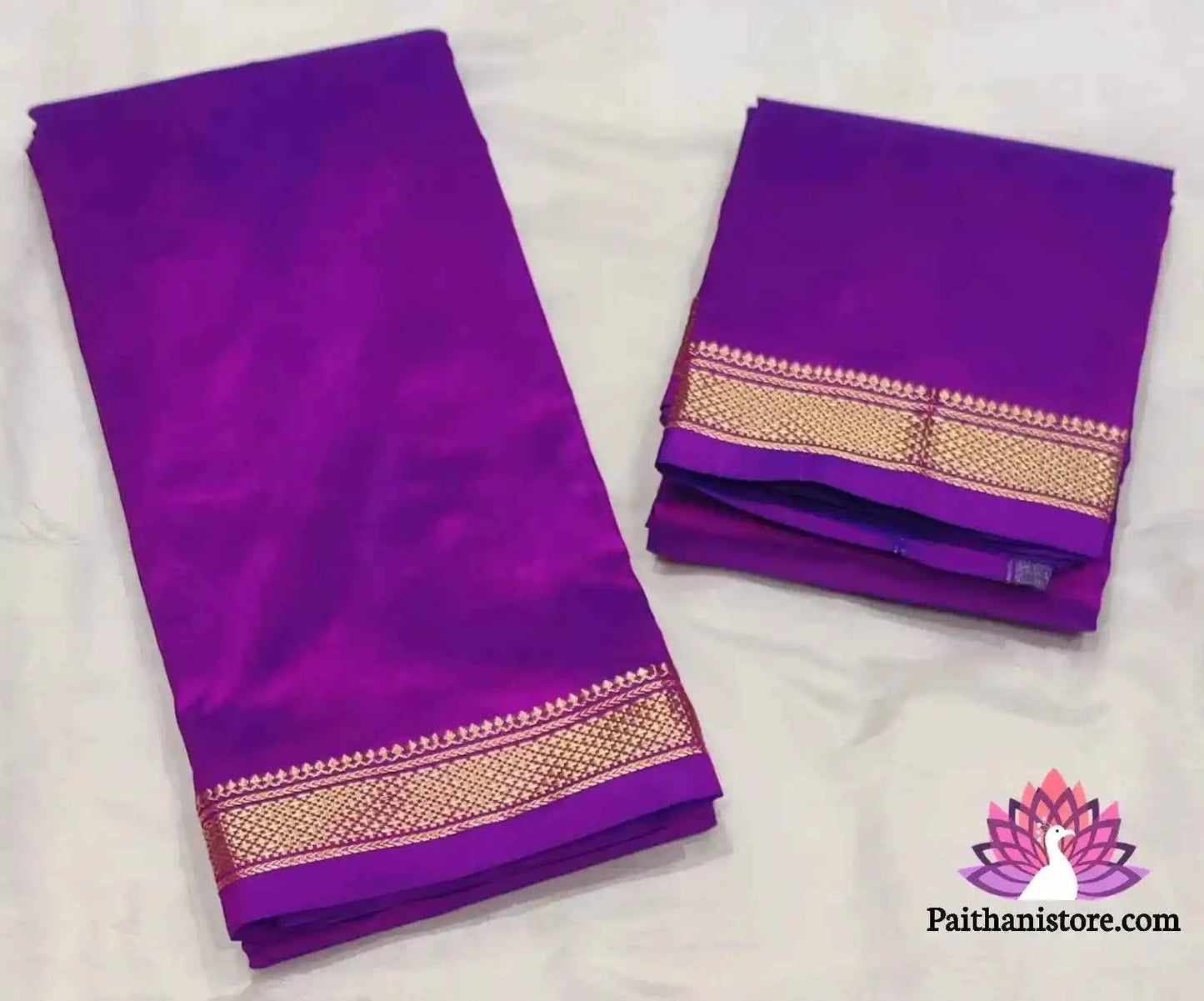 Pure Silk Kad Pancha with Small Border