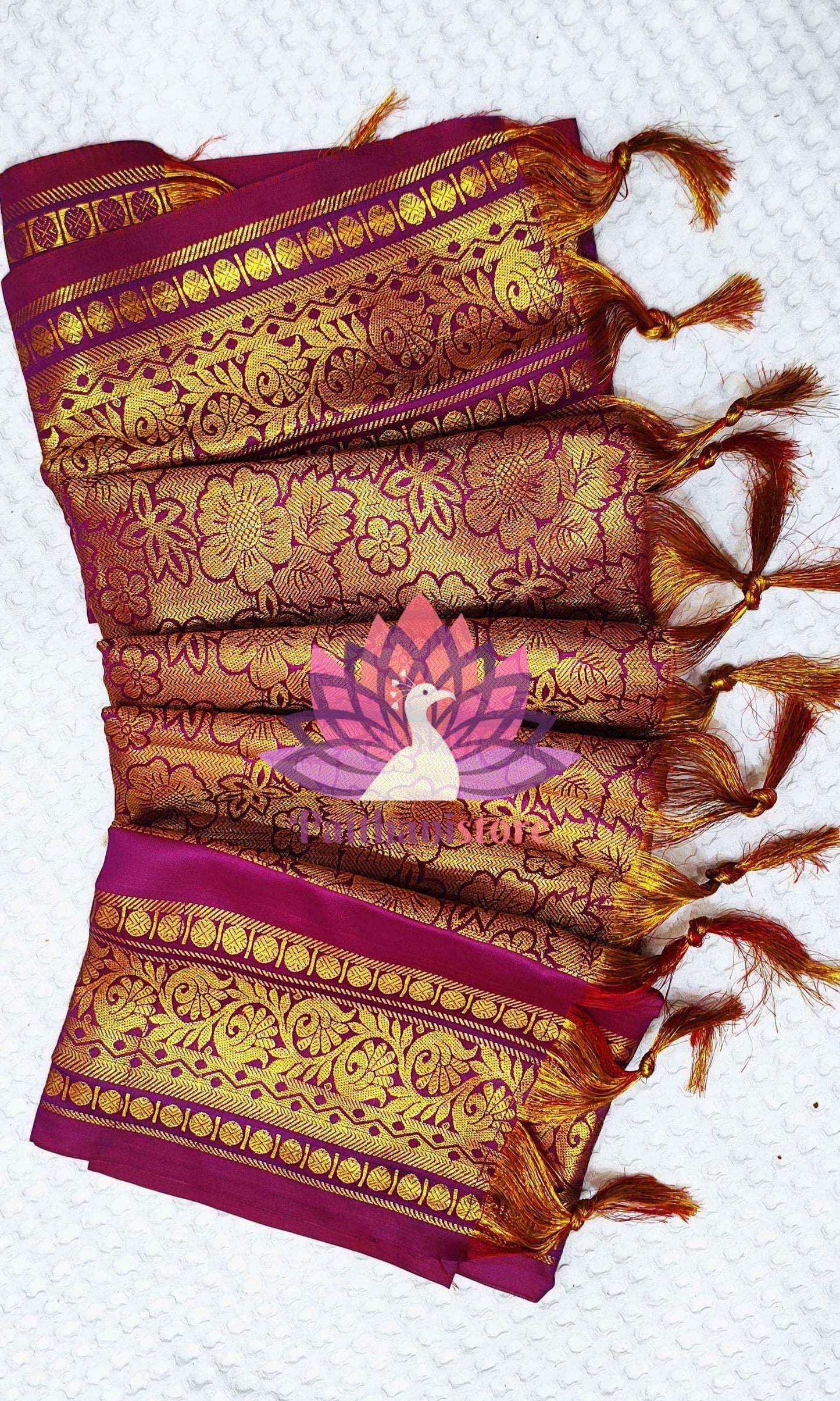Purple Shela For Bride