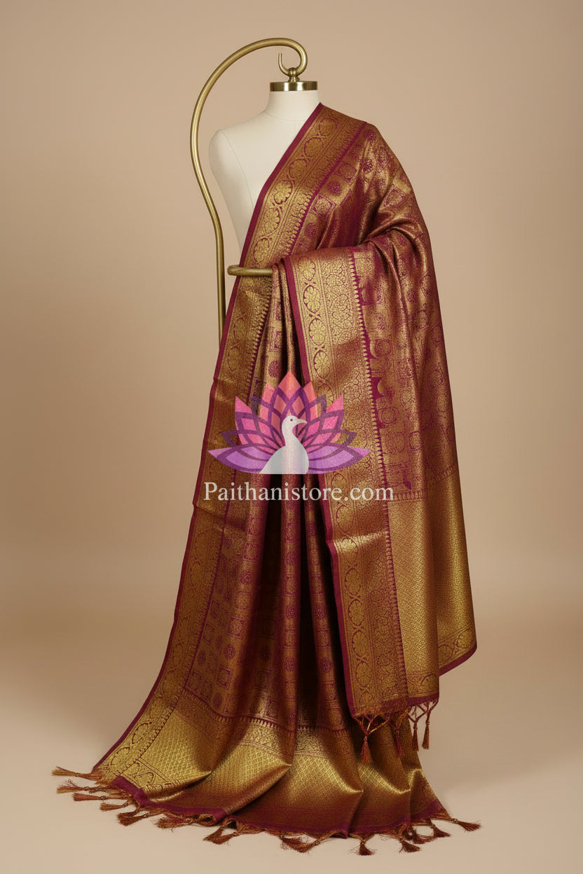Reddish brown shela for bride