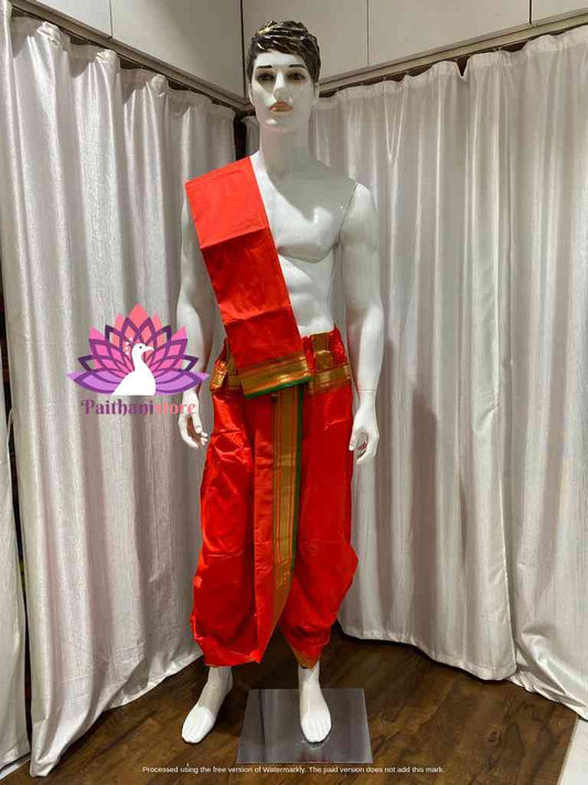 Traditional Readymade Dhoti For Men - Paithanistore