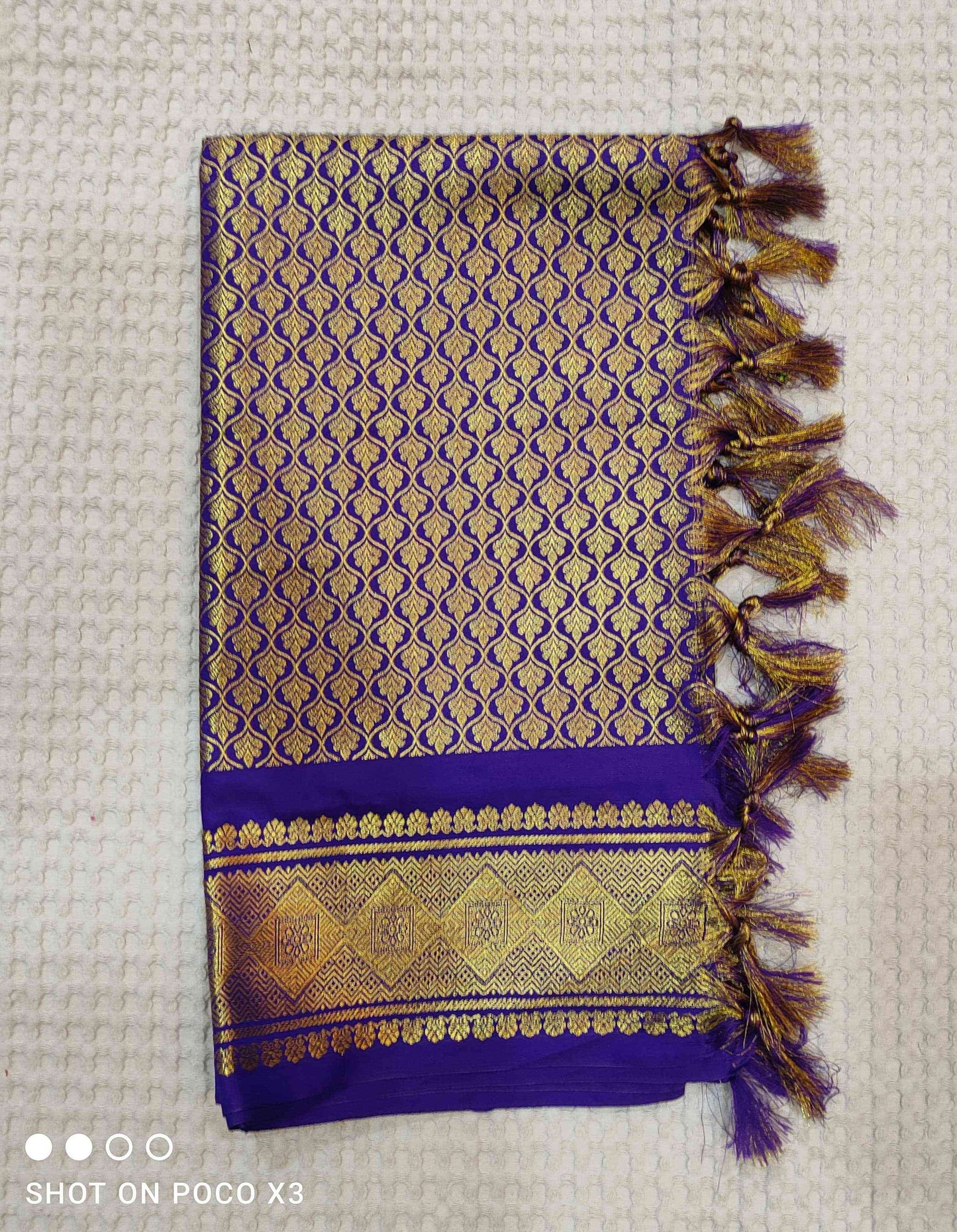 Wedding Purple Shela For Bride And Groom