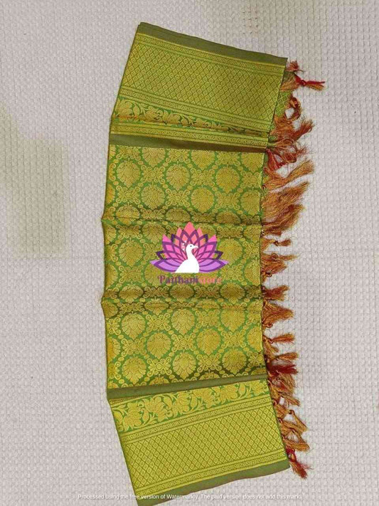 Paithani Design Green Shela with Gonda Work - Paithanistore