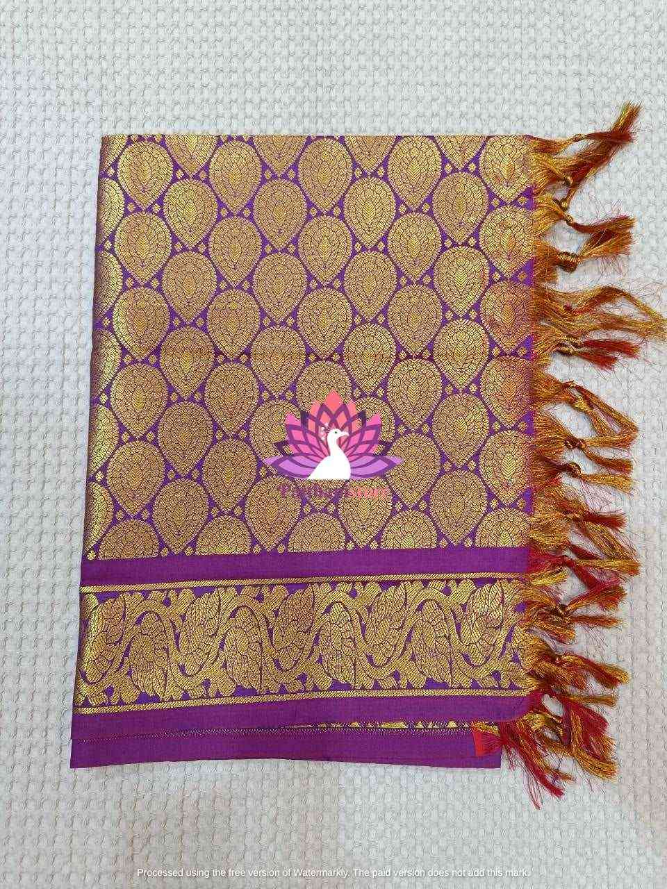 Purple Paithani Shela For Women - Paithanistore