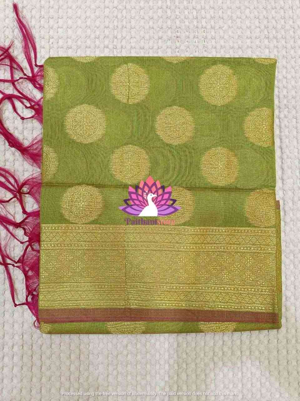 Readymade Paithani Green Shela For Wedding - Paithanistore