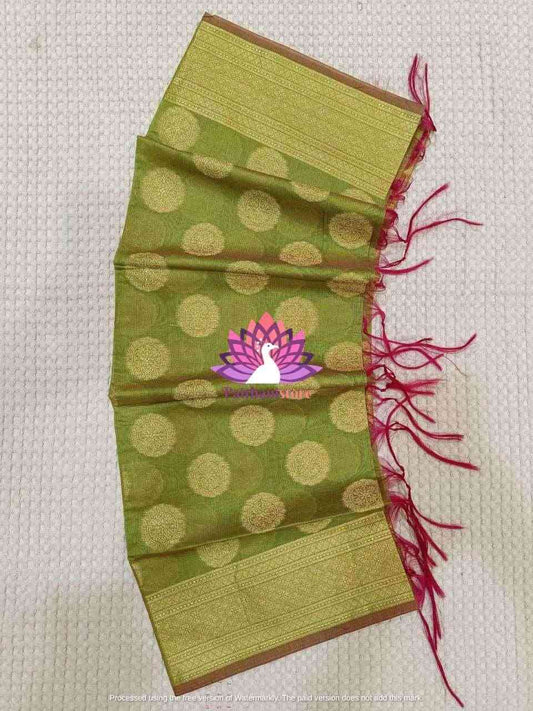 Readymade Paithani Green Shela For Wedding - Paithanistore