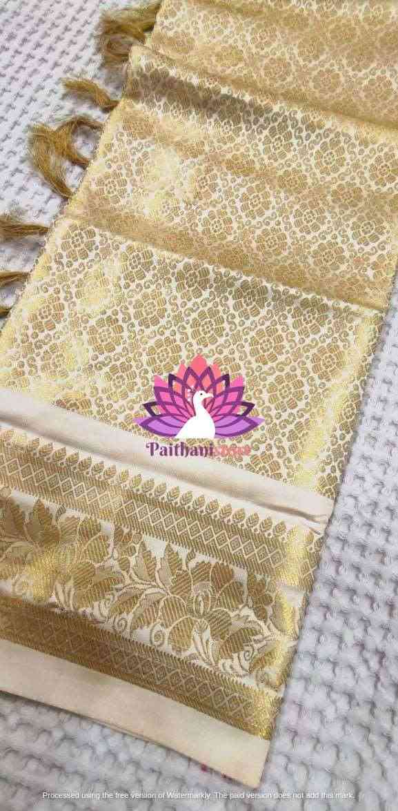 Off-White Paithani Shela Online - Paithanistore