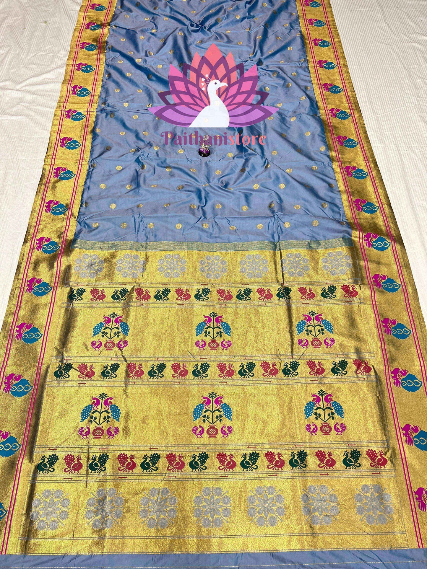 Peacock Border Paithani Saree
