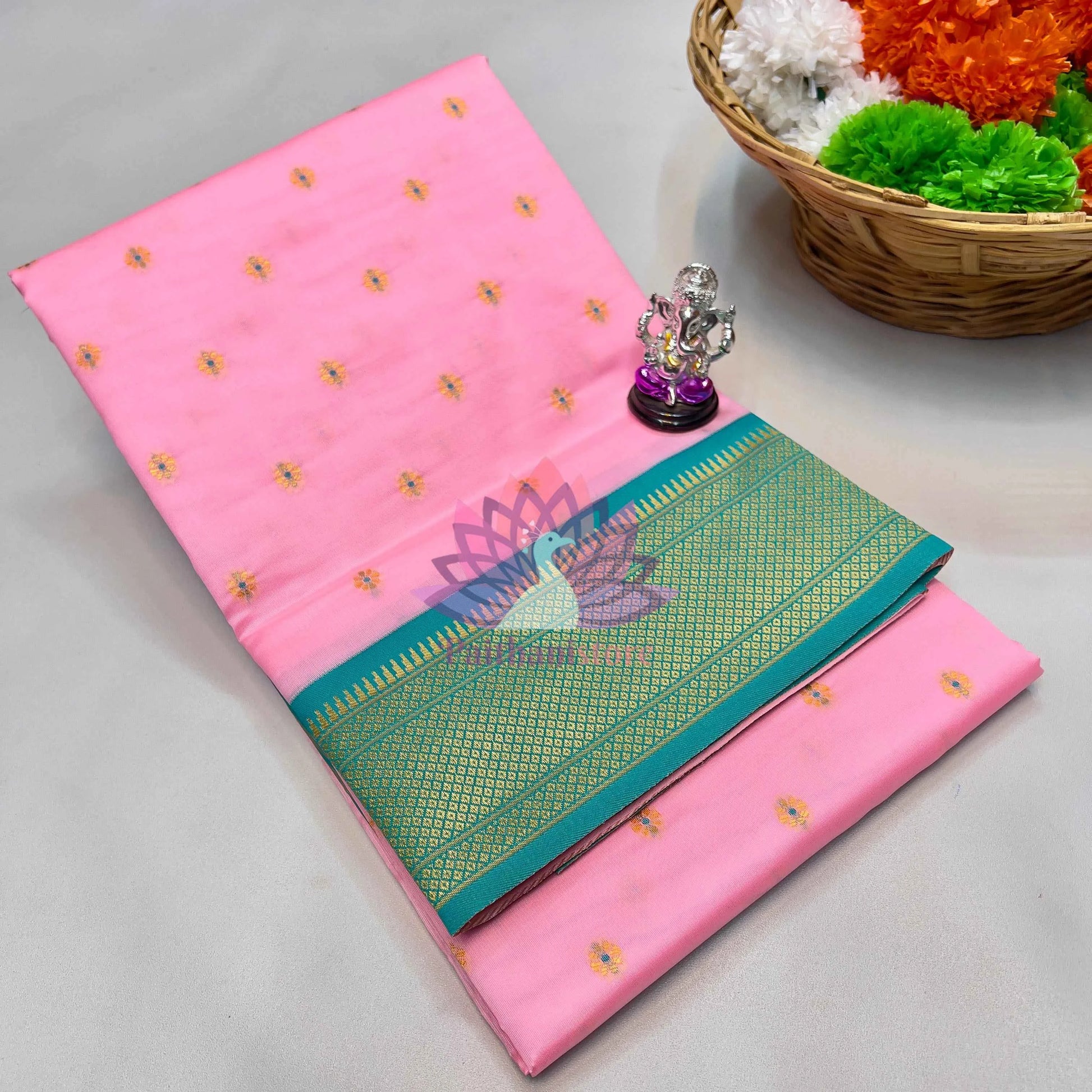 Semi Silk Yeola Paithani Saree