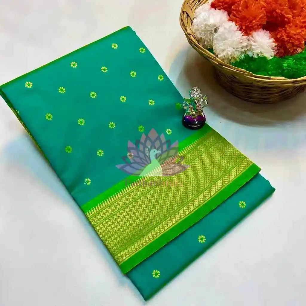 Semi Silk Yeola Paithani Saree