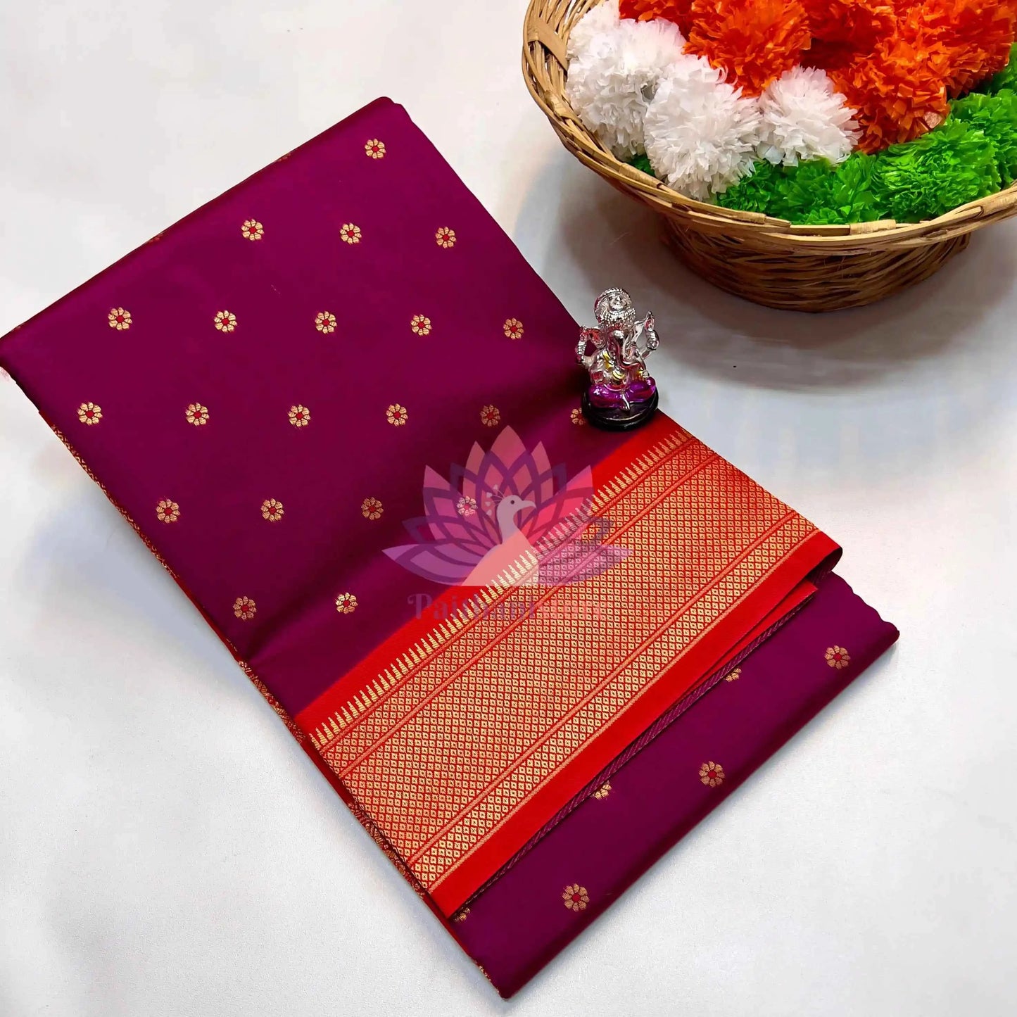Semi Silk Yeola Paithani Saree