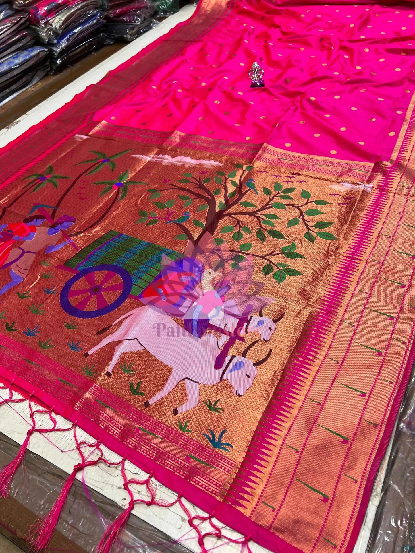 Semi-Silk Paithani Saree