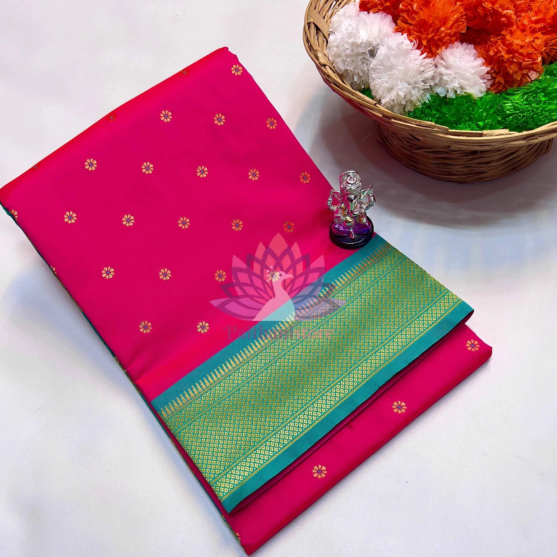 Semi Silk Yeola Paithani Saree