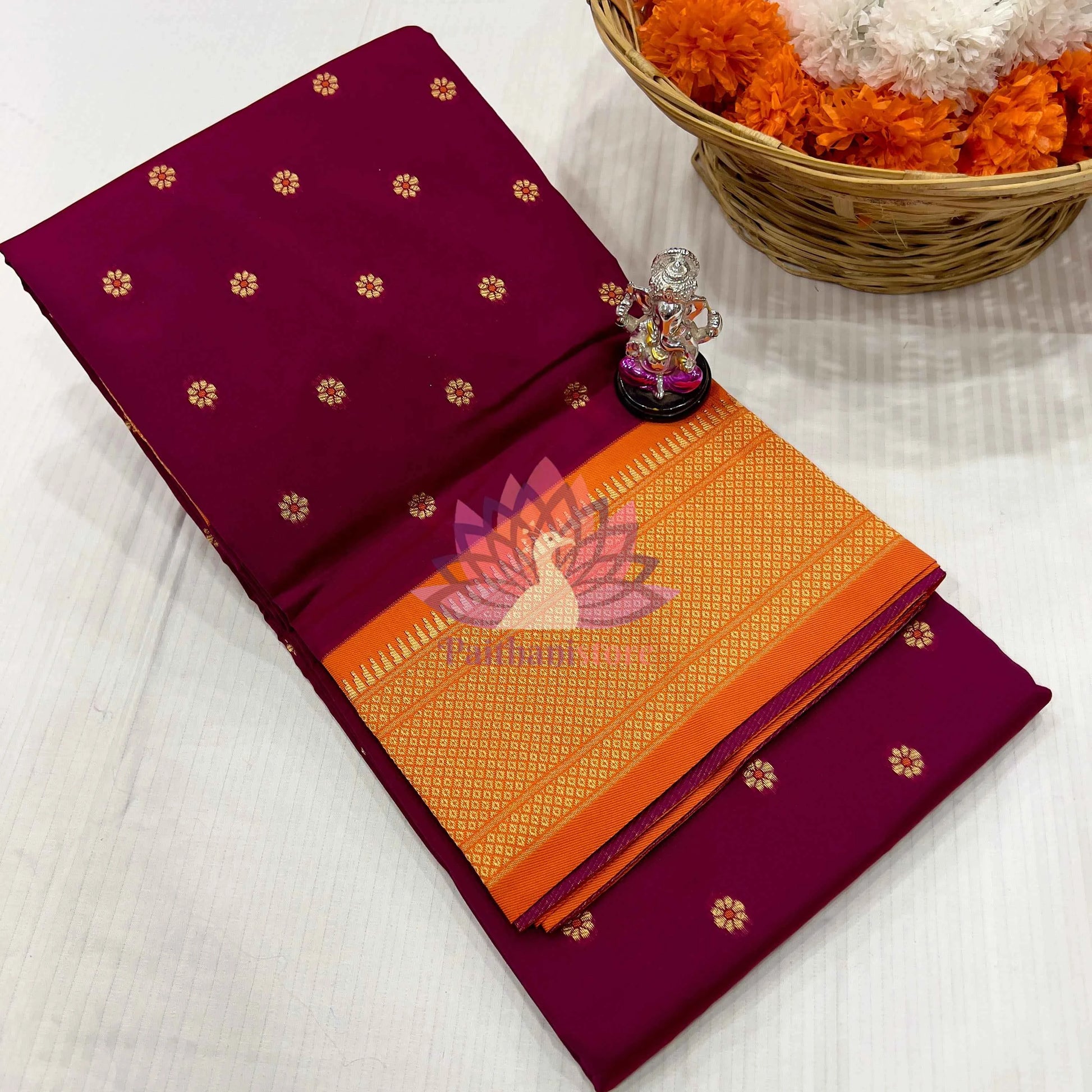 Semi Silk Yeola Paithani Saree