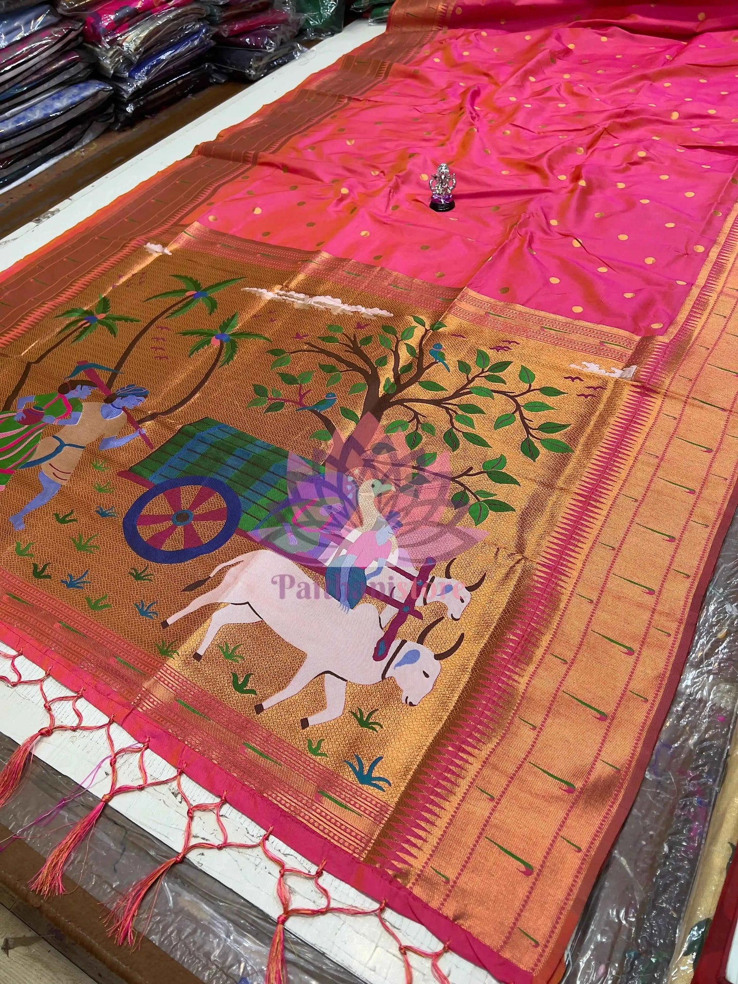 Semi-Silk Paithani Saree
