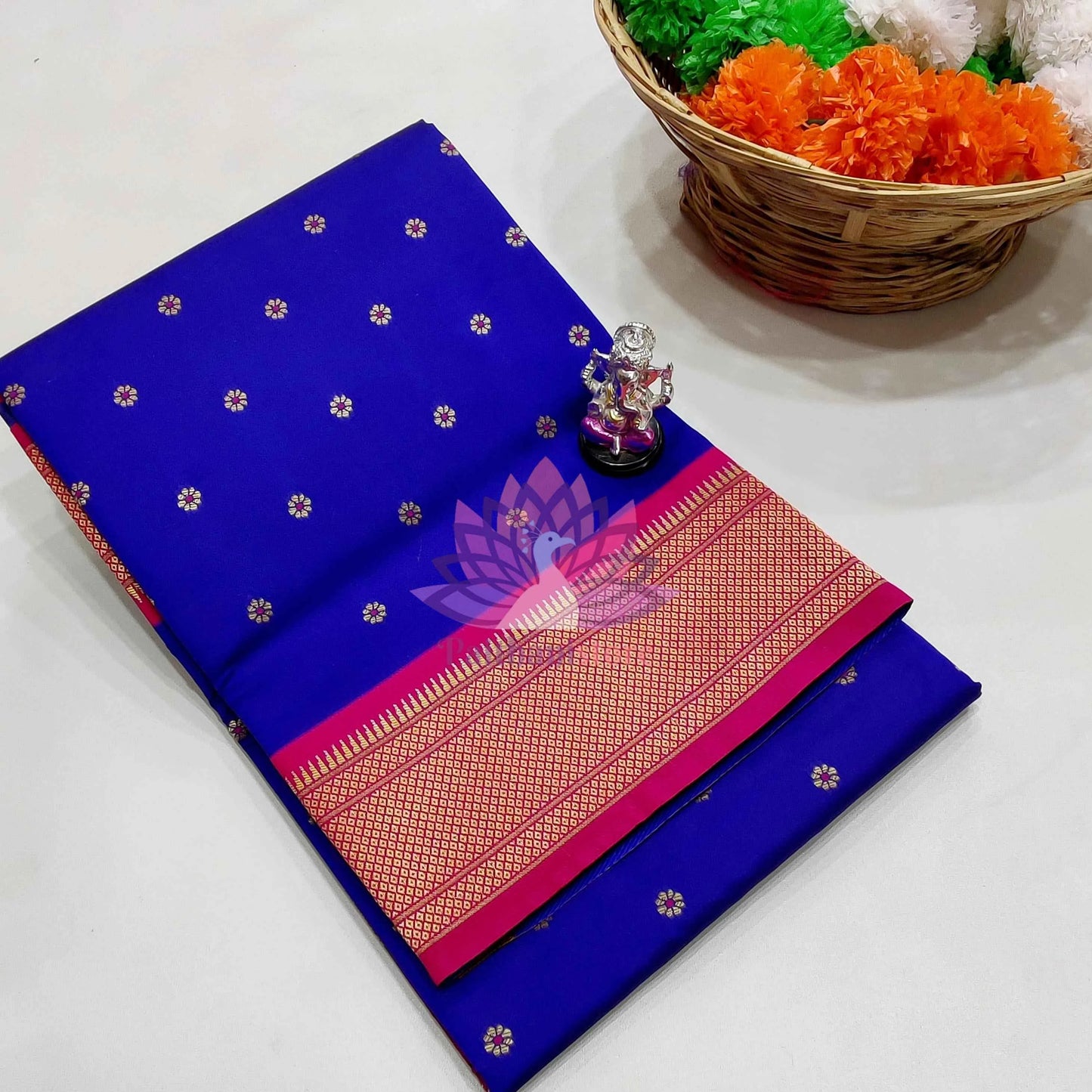 Semi Silk Yeola Paithani Saree
