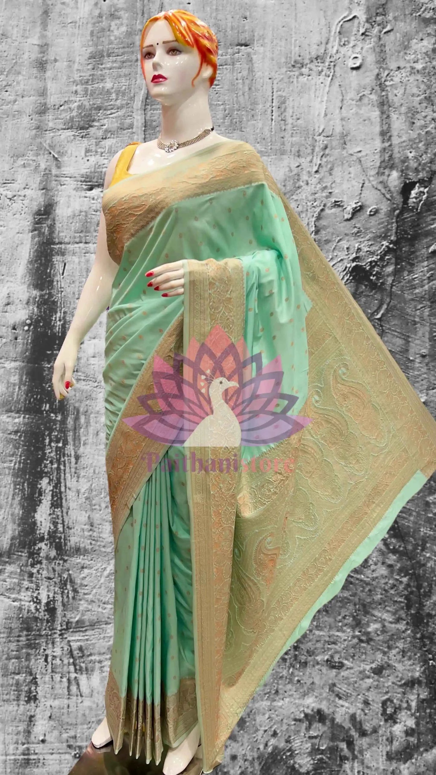 Semi-Silk Kanjivaram Paithani Saree