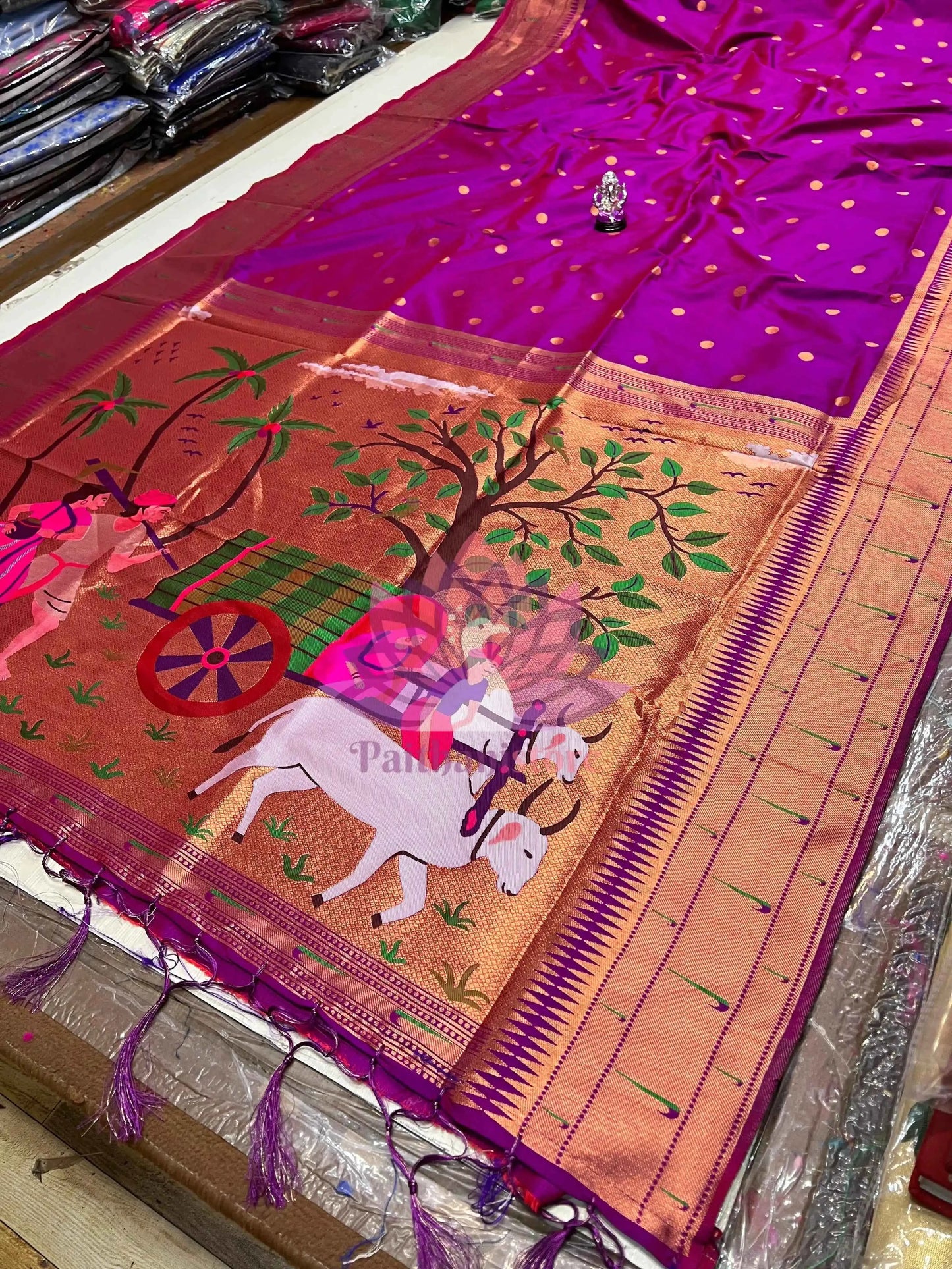 Semi-Silk Paithani Saree