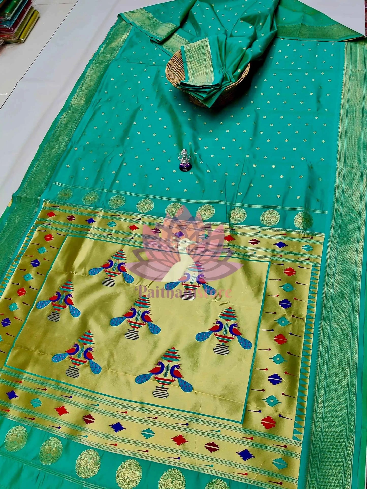 Semi Silk Yeola Paithani Saree
