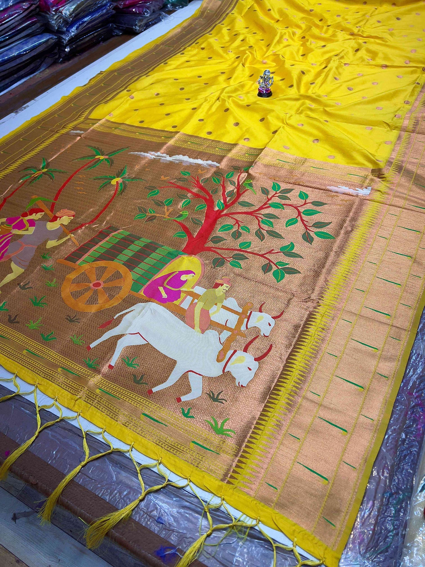 Semi-Silk Paithani Saree