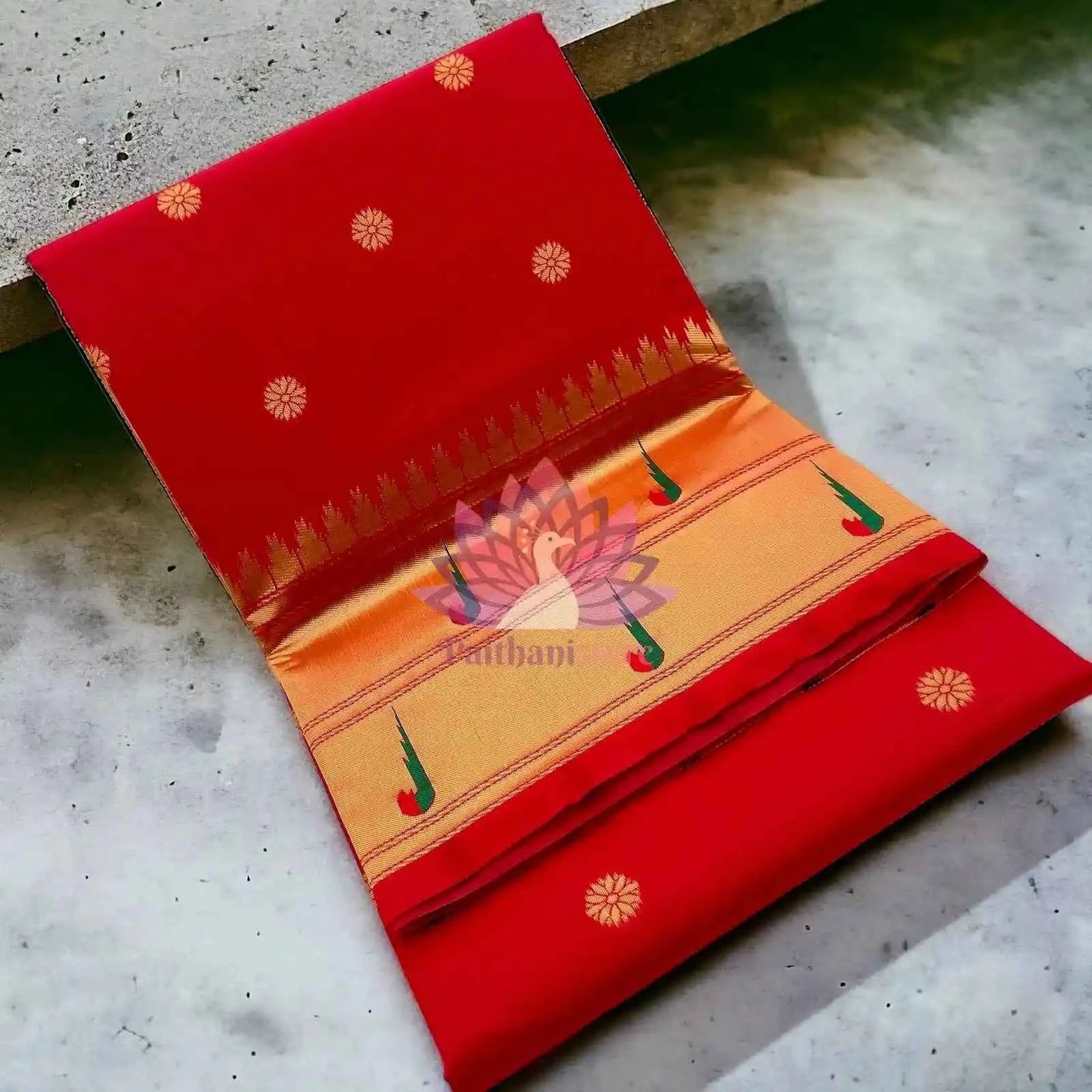 Semi Silk Muniya Border Paithani Saree