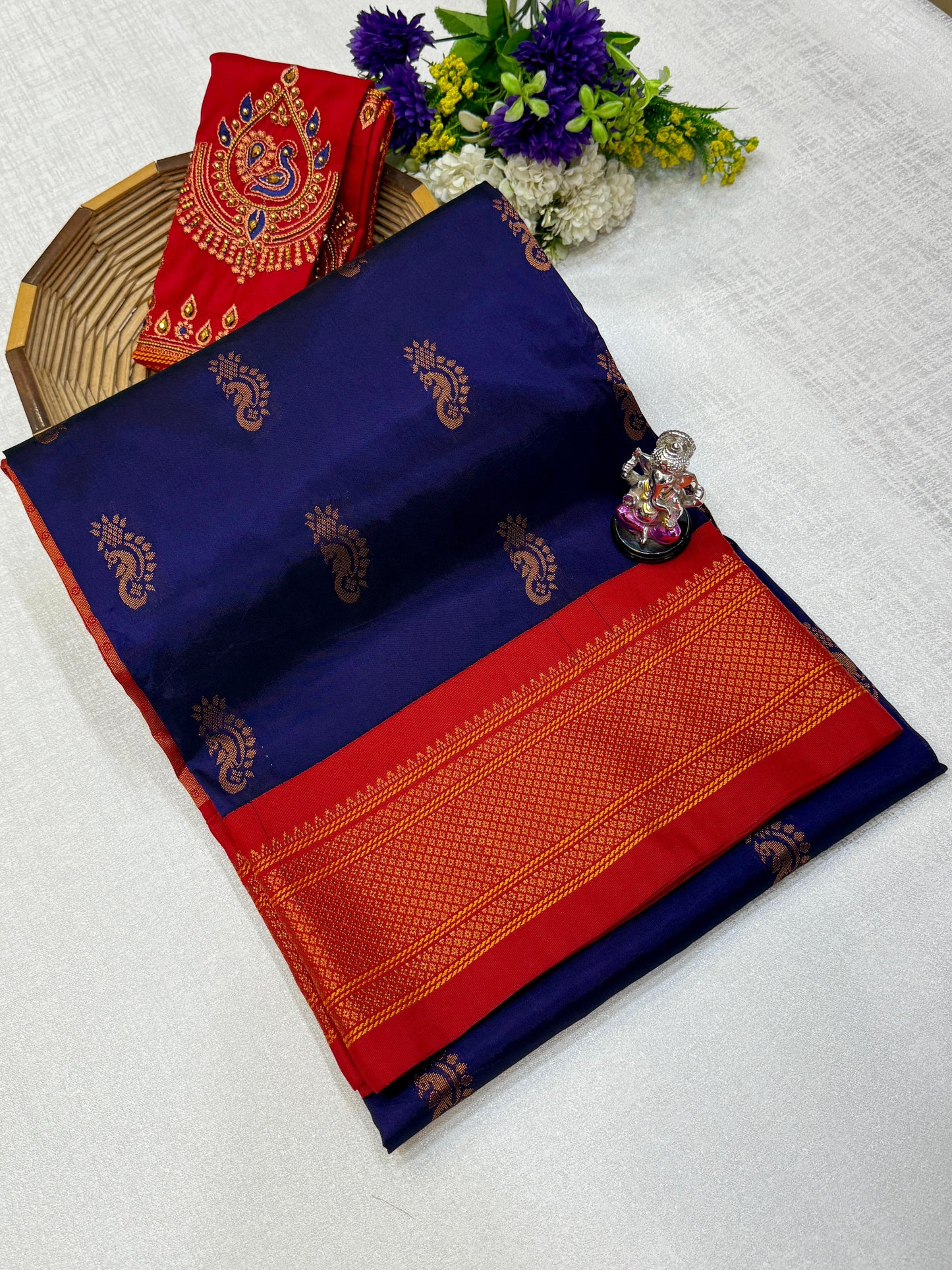 Beautiful Nath Saree with Designer Pallu