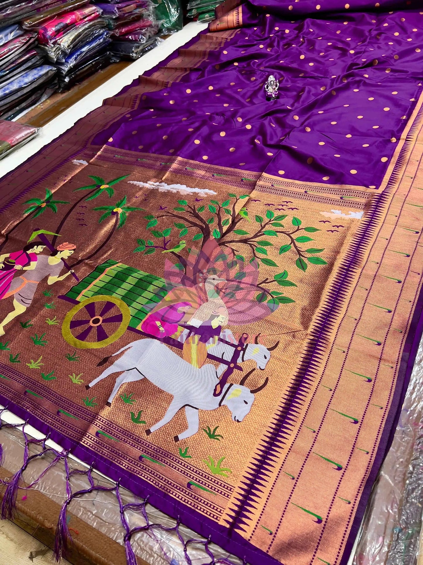 Semi-Silk Paithani Saree