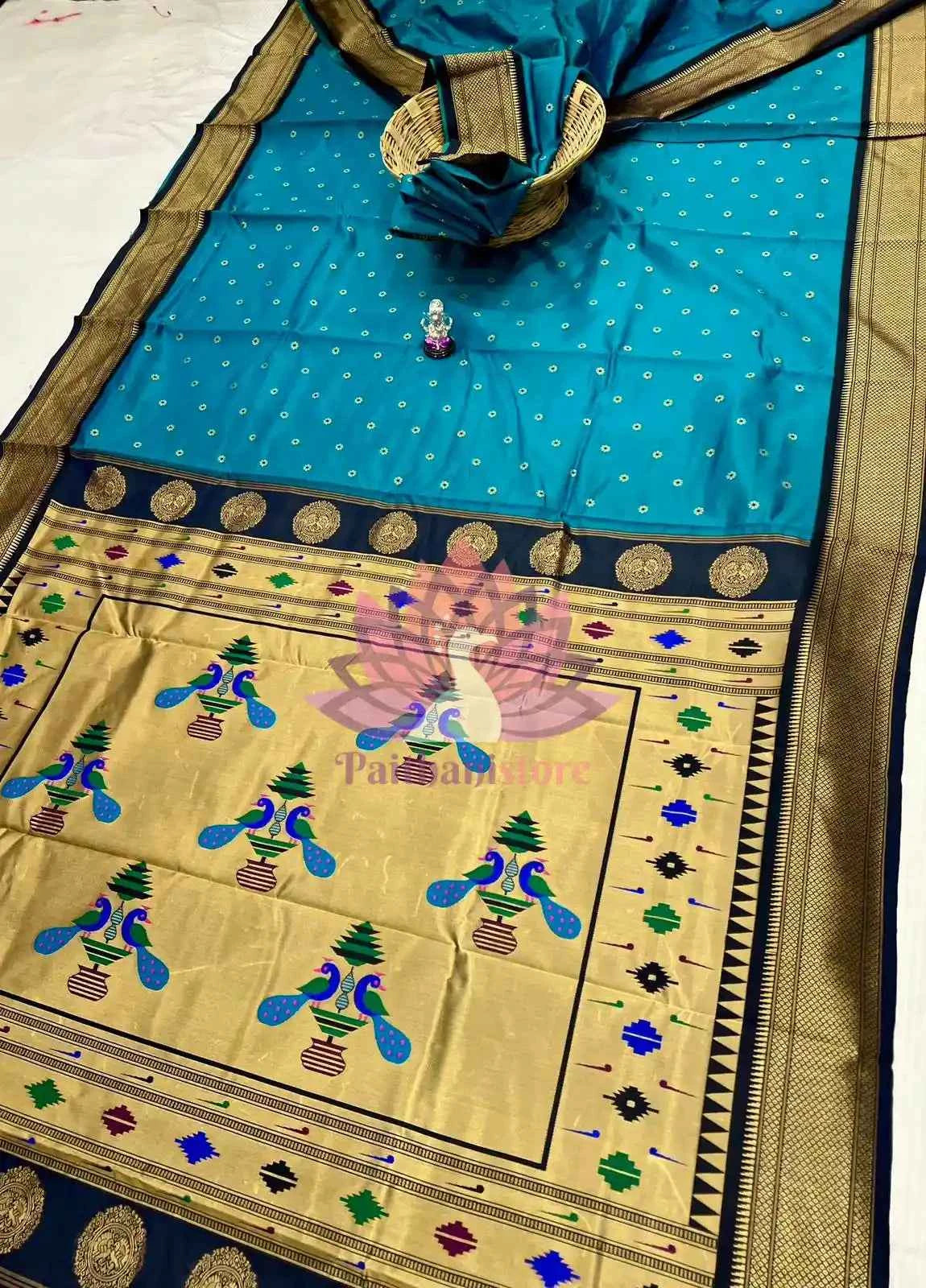 Semi Silk Yeola Paithani Saree