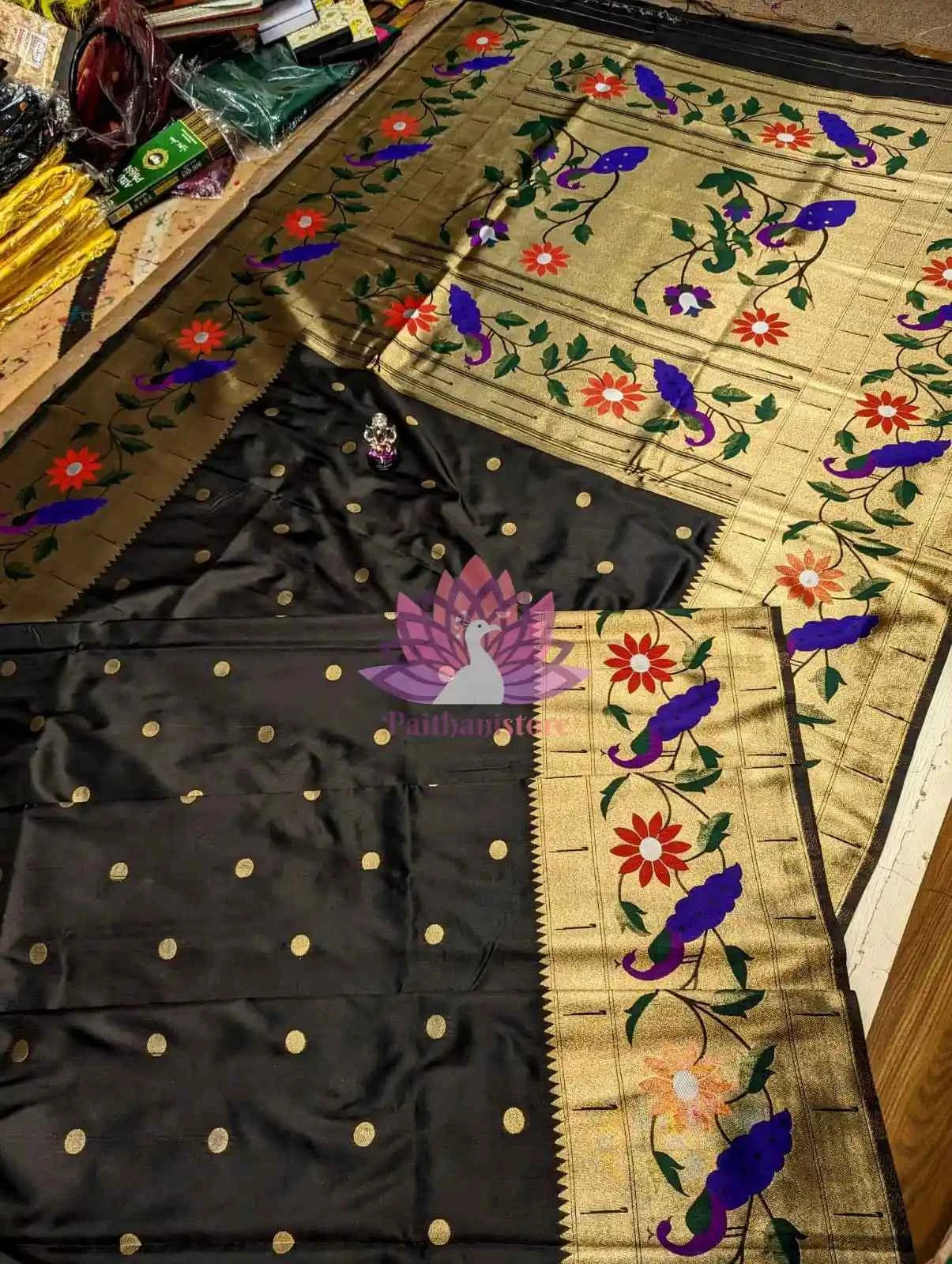 Semi Silk Saree | Designer Brocade Paithani Saree