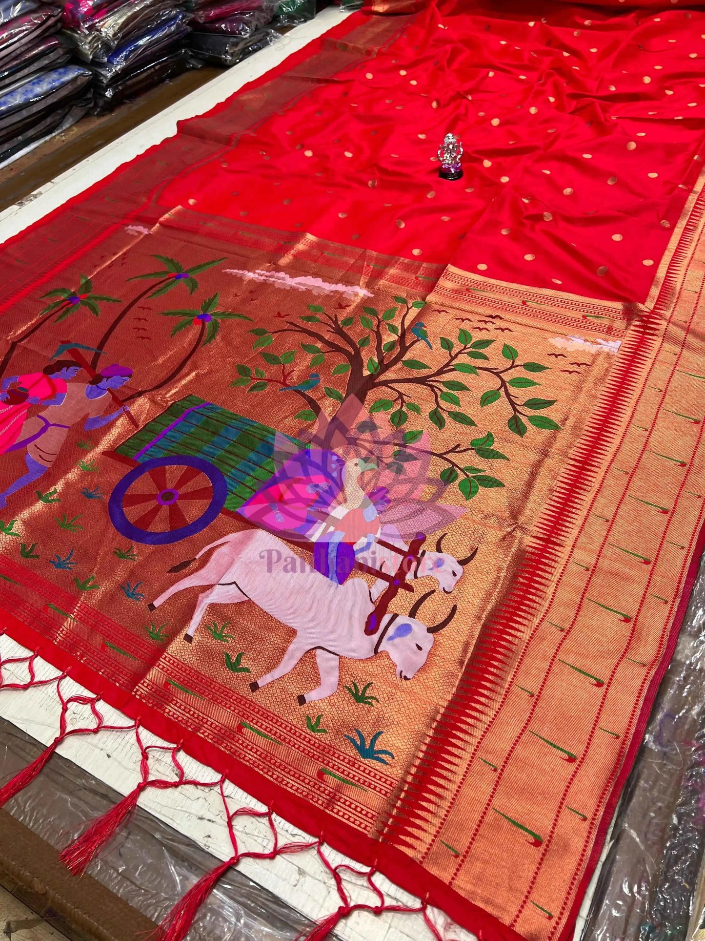 Semi-Silk Paithani Saree