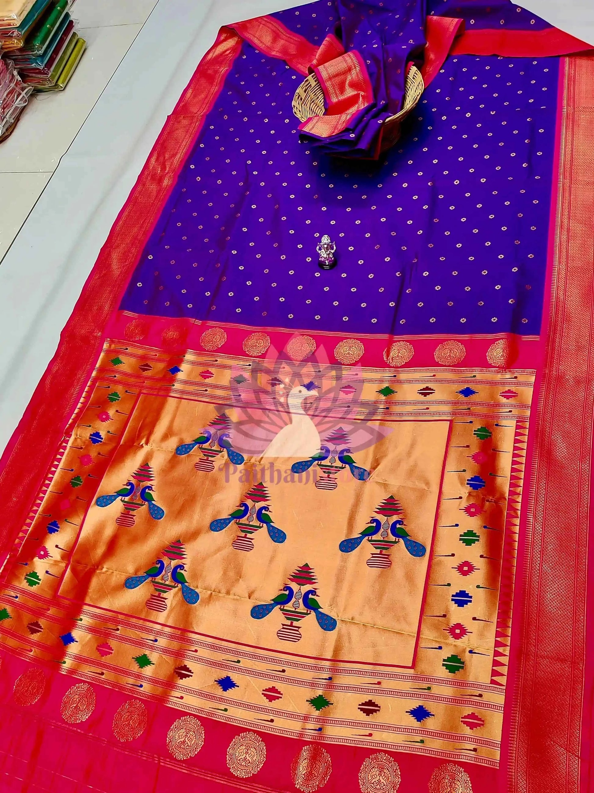 Semi Silk Yeola Paithani Saree