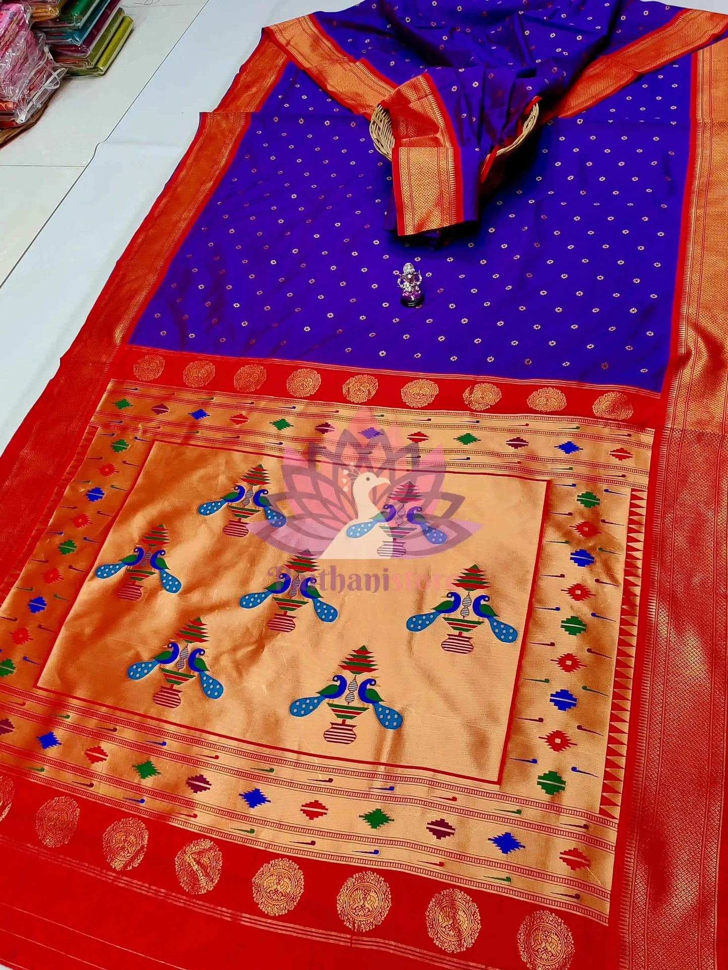 Semi Silk Yeola Paithani Saree