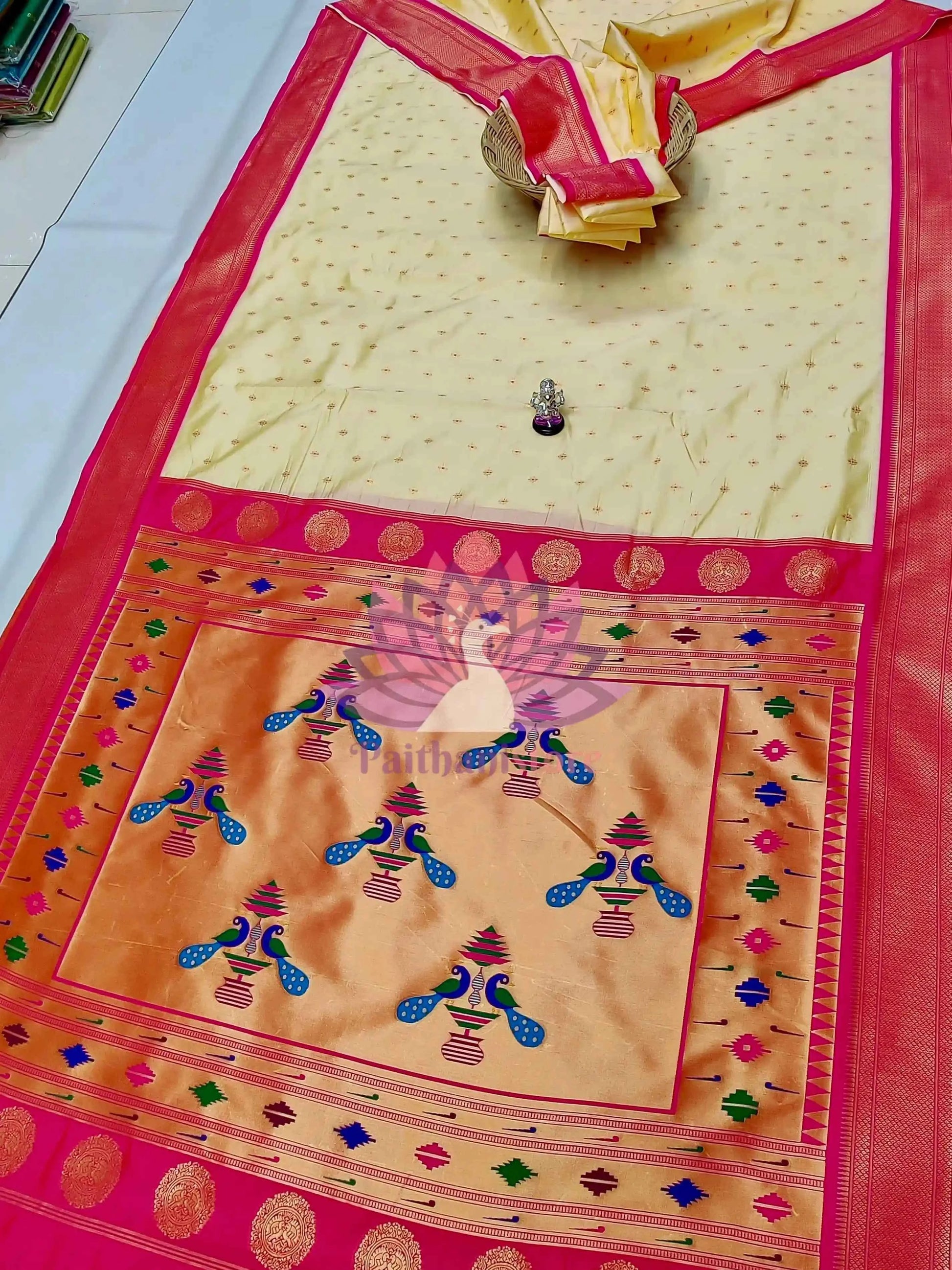 Semi Silk Yeola Paithani Saree