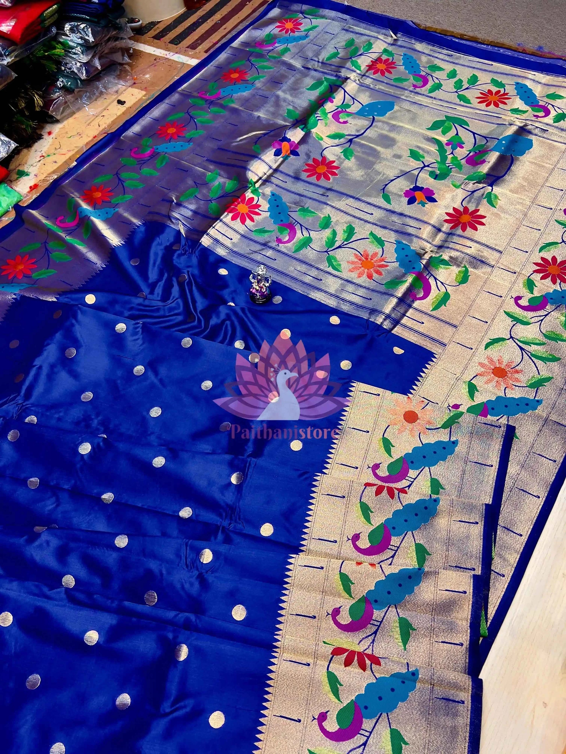 Semi Silk Saree | Designer Brocade Paithani Saree