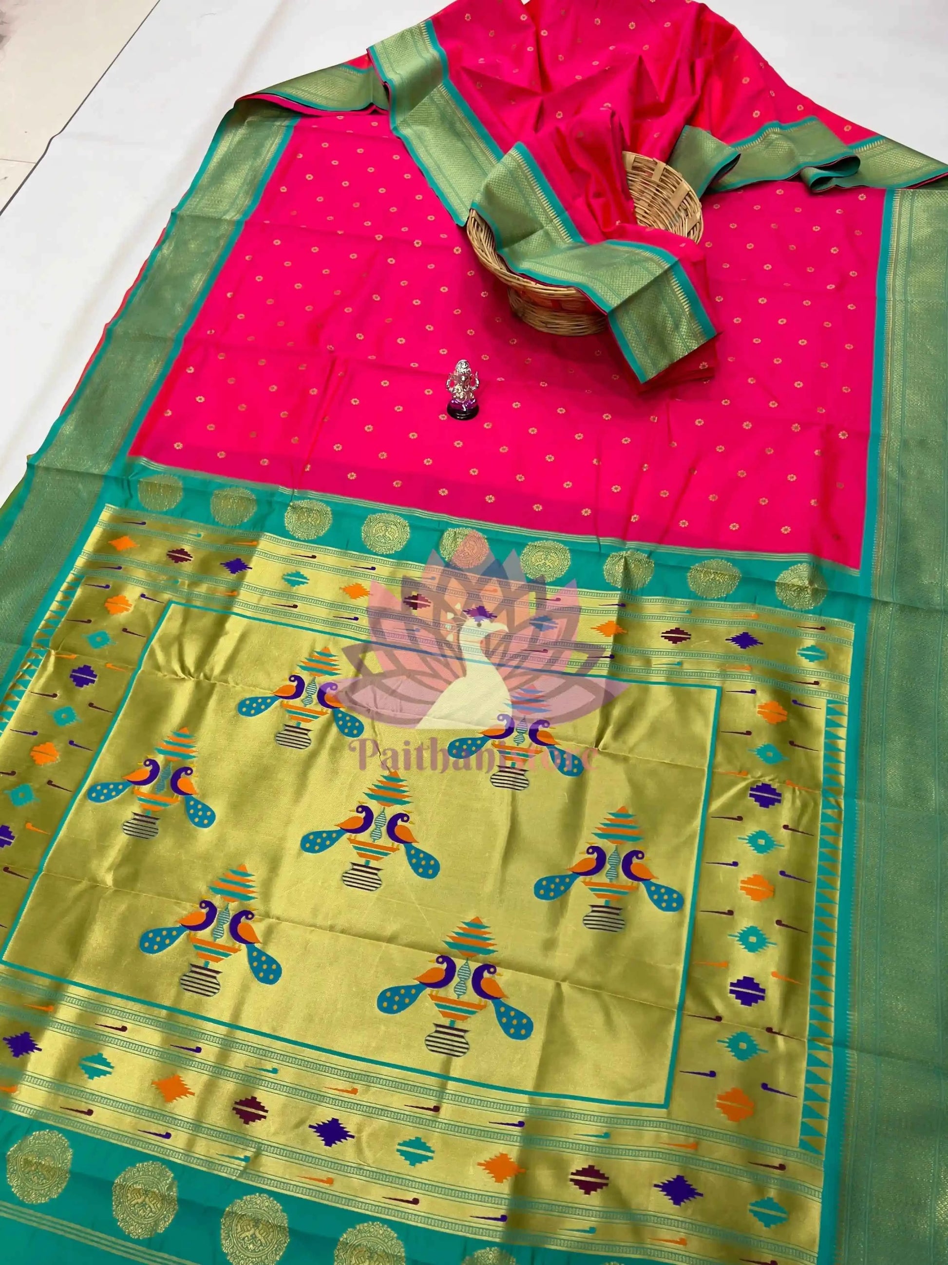 Semi Silk Yeola Paithani Saree